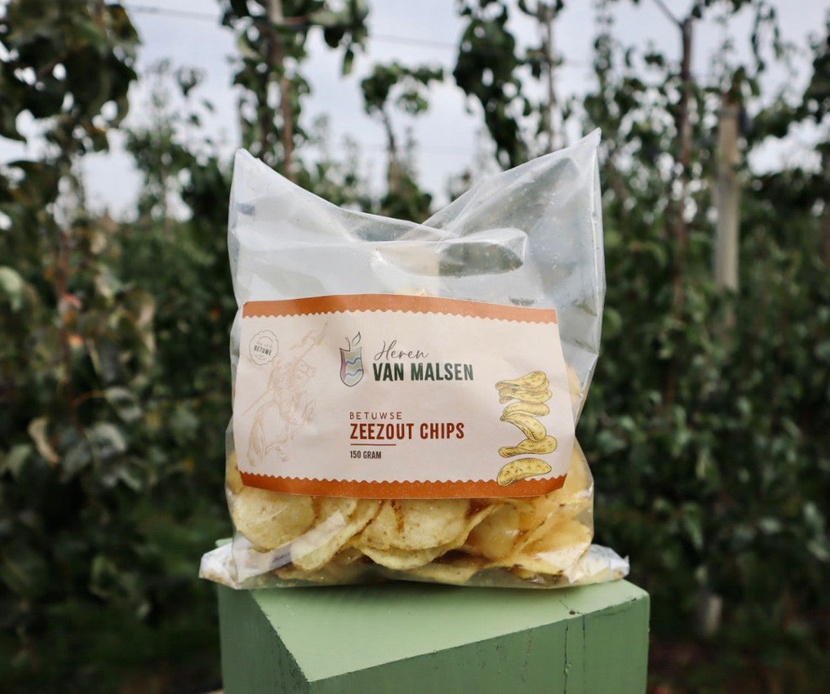 Betuwse Zeezout chips en Appelchips