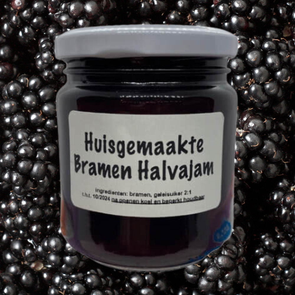 Ambachtelijke huisgemaakte 'Halva' jam (Meer fruit, minder suiker)